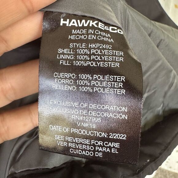 Hawke & Co. Men’s Diamond Quilted Puffer Zip Up Wind Water Resistant Jacket S - Picture 12 of 13